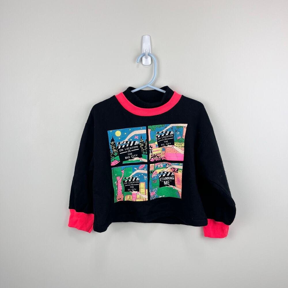 Vintage DiJon Neon New York City Movie Star Sweatshirt 5T